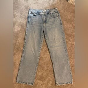 Garage Light Blue Low Rise Baggy Jeans